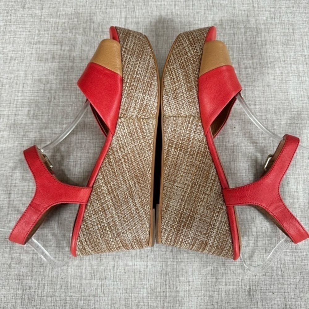 Corso Como leather platform‎ wedge ankle trap summer beachy size 10 - Picture 14 of 16